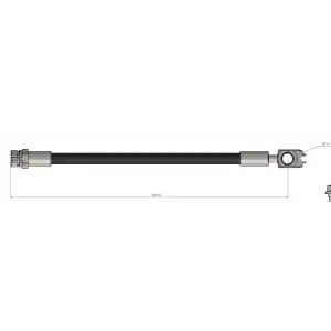 CAVO Fren Hortumu Arka ((285 Mm)) - VW Grubu (VW/Audi/Seat/Skoda) CAVO C900 642A