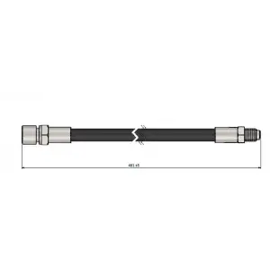 CAVO Fren Hortumu Arka (482 MM) - Mercedes-Benz CAVO C900 670A