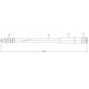 CAVO Fren Hortumu Ön (CAVO CF03) - Fiat / Alfa / Lancia