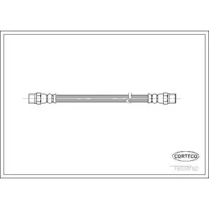 CORTECO Fren Hortumu Arka (08519 / 24.5201-0164.3) - VW Grubu (VW/Audi/Seat/Skoda) 19018182