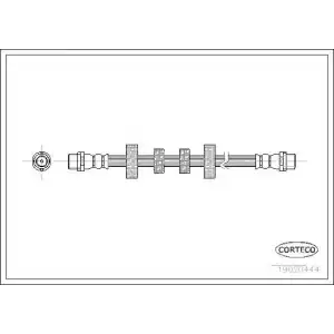 CORTECO Fren Hortumu Ön (24.5237-0345.3 / 23178) - VW Grubu (VW/Audi/Seat/Skoda) 19020444