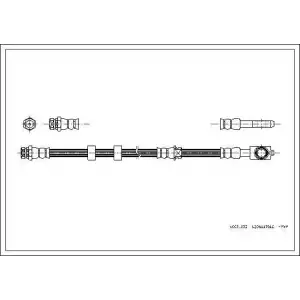 CORTECO Fren Hortumu Ön (28673 / 83.6247-0522.3) - VW Grubu (VW/Audi/Seat/Skoda) 19031632