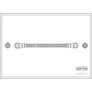 CORTECO Fren Hortumu Arka (340mm) - Mercedes-Benz 19032415