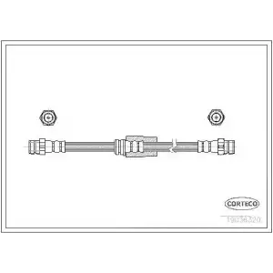 CORTECO Fren Hortumu Ön (83.7249-0536.3 / 30794) - VW Grubu (VW/Audi/Seat/Skoda) 19036320