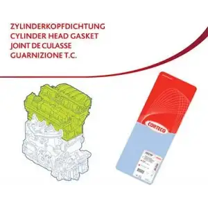 CORTECO Silindir Kapak Contası Sol (4 Delik) - BMW / Mini 83403142