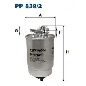FILTRON Yakıt Filtresi (KL 77) - VW Grubu (VW/Audi/Seat/Skoda) PP 839/2