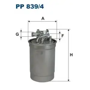 FILTRON Yakıt Filtresi (Kl154 / Fcs706 / H126wk) - VW Grubu (VW/Audi/Seat/Skoda) PP 839/4