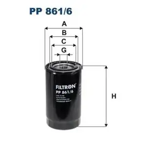 FILTRON Yakıt Filtresi (Vidalı Filtre) (PP 861/6) - Ağır Vasıta