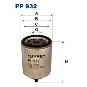 FILTRON Yakıt Filtresi (Mazot Filtresi) (PP 932) - Renault / Dacia