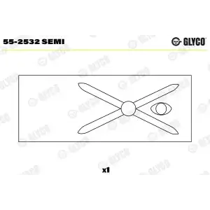 GLYCO Piston Kol Burcu (26 Mm) - Mercedes-Benz GLY 55-2532 SEMI