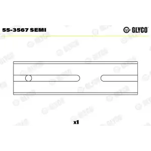 GLYCO Piston Kol Burcu (20 Pim / 87324690) - VW Grubu (VW/Audi/Seat/Skoda) GLY 55-3567 SEMI