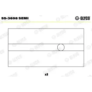 GLYCO Piston Kol Burcu (20 Pim / 87582691) - VW Grubu (VW/Audi/Seat/Skoda) GLY 55-3698 SEMI