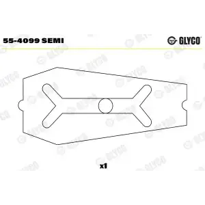 GLYCO Piston Kol Burcu (94,4mm 8140.23.2585) - Renault / Dacia GLY 55-4099 SEMI