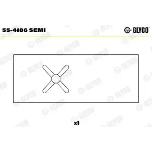 GLYCO Piston Kol Burcu (93mm 8140.21.200) - Fiat / Alfa / Lancia GLY 55-4186 SEMI