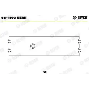 GLYCO Piston Kol Burcu (84mm AR 06476) - Fiat / Alfa / Lancia GLY 55-4193 SEMI