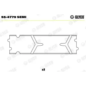GLYCO Piston Kol Burcu (GLY 55-4779 SEMI) - Fiat / Alfa / Lancia