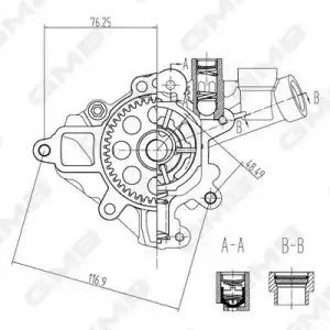 GMB Yağ Pompası (CGI) - Mercedes-Benz GMB GOAS-54A