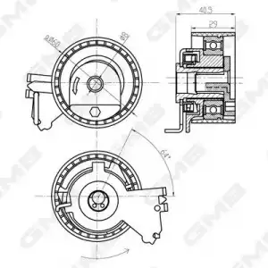 GMB Triger Gergi Rulmanı ((Et3j4)) - Peugeot / Citroën / DS GMB GTB0230