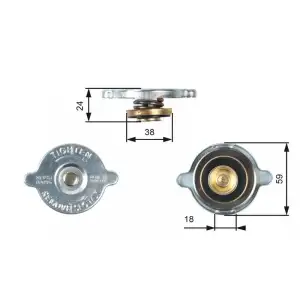 GATES Radyatör Yedek Su Depo Kapağı (RC125) - Mercedes-Benz