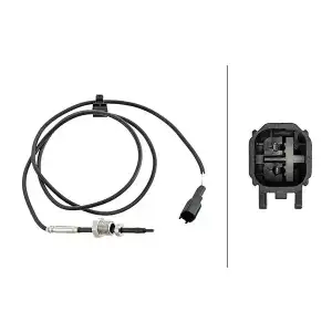 HELLA Egzoz Sıcaklık Sensörü (Siyah) - Ford 6PT 358 181-781