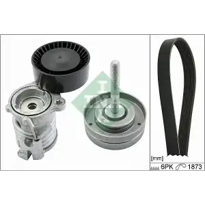 INA V Kayış Seti (534 0296 10 + 532 0500 10 + 6pk1873) - VW Grubu (VW/Audi/Seat/Skoda) 529 0090 10