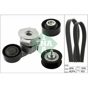 INA V Kayış Seti (6c1q 6d314 Ab/cc1q 19a216 Da/bk21 6c301 BB) - Ford 529 0322 10
