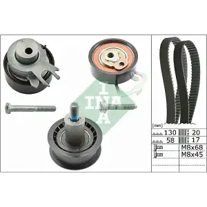 INA Triger Seti (130 Dış / 3 Bilyalı) - VW Grubu (VW/Audi/Seat/Skoda) 530 0538 10