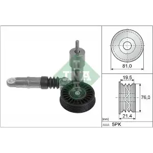 INA V Kayış Gergisi Komple (55480) - VW Grubu (VW/Audi/Seat/Skoda) 534 0014 10