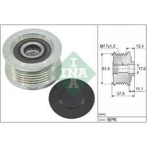 INA Alternatör Kasnağı (Şarj Kasnağı) (535 0023 10) - Fiat / Alfa / Lancia