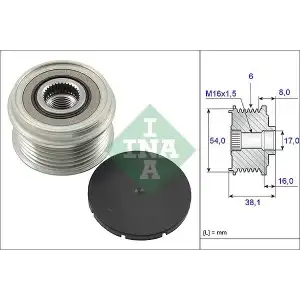 INA Alternatör Kasnağı (Valeo Tip 70amp) - Opel 535 0063 10