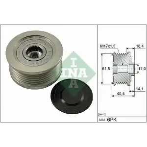 INA Alternatör Kasnağı (Rulmanlı) (535 0115 10) - Fiat / Alfa / Lancia