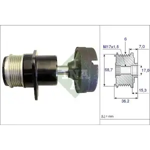 INA Alternatör Safti(kasnak) - Ford 535 0157 10