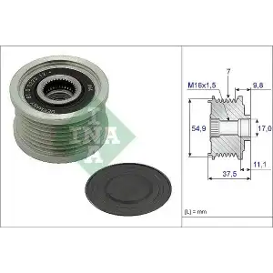 INA Alternatör Kasnağı (Şarj Kasnağı) (535 0235 10) - Fiat / Alfa / Lancia