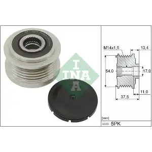 INA Alternatör Kasnağı (Sarz Kasnağı) - Fiat / Alfa / Lancia 535 0278 10