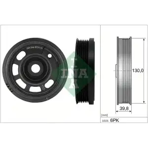 INA Krank Kasnağı (49113756) - VW Grubu (VW/Audi/Seat/Skoda) 544 0174 10
