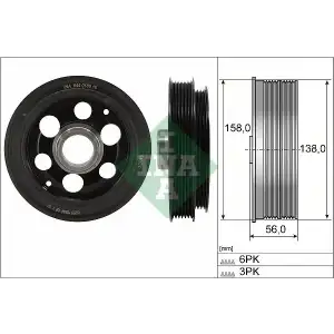 INA Krank Kasnağı (Onden Çeker) - Ford 544 0180 10