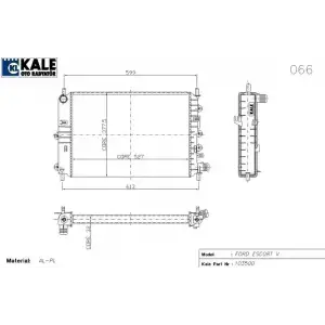 KALE Su Radyatörü (0211182AL) - Ford