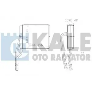 KALE Kalorifer Radyatörü (0289892AB) - Ford