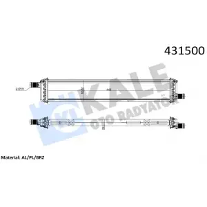 KALE Su Radyatörü (0559121AB) - Renault / Dacia