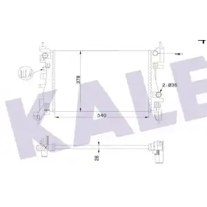 KALE Su Radyatörü (Al/pl/mkn) - Opel 2501082AL