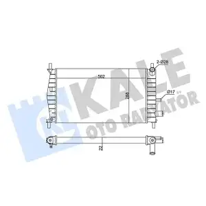 KALE Su Radyatörü (Brazing (Klimasız (96fb 8005 AC)) - Ford 341920
