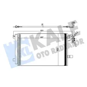 KALE Klima Radyatörü (8FC 351 343-131 (Kurutuculu)) - VW Grubu (VW/Audi/Seat/Skoda) 342480