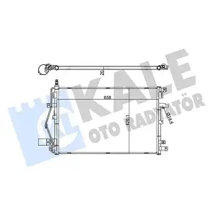 KALE Klima Radyatörü ((At/mt) Kurutucusuz [Brazing Al/al] [633x426,1x20) - Volvo 342650