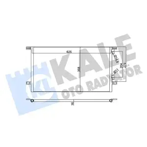 KALE Klima Radyatörü (Kondenser/brazing (Al/al)/605x358x16/kurutucusuz) - Renault / Dacia 342825