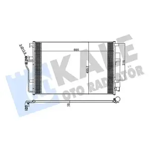 KALE Klima Radyatörü (8FC 351 307-641) - VW Grubu (VW/Audi/Seat/Skoda) 343025