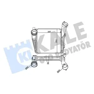 KALE Turbo Radyatörü (Sağ) - VW Grubu (VW/Audi/Seat/Skoda) 344735