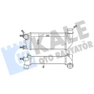 KALE Turbo Radyatörü ([Brazing] [290x127,8x64]) - Fiat / Alfa / Lancia 344885
