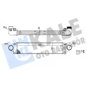 KALE Turbo Radyatörü (6g91 9l440 GA /lr020401/1462995/1674066/1748796) - Ford 344930