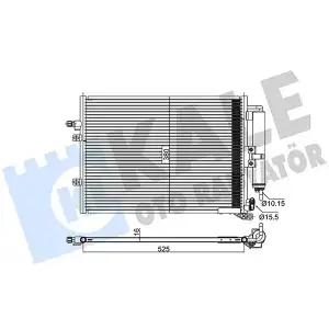 KALE Klima Radyatörü (Kondenser/brazing (Al/al)/505x380x16/kurutucusuz) - Renault / Dacia 345310