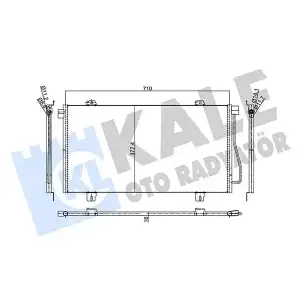 KALE Klima Radyatörü (Kurutucusuz [Brazing Al/al] [690x377,4x16]) - Renault / Dacia 345560